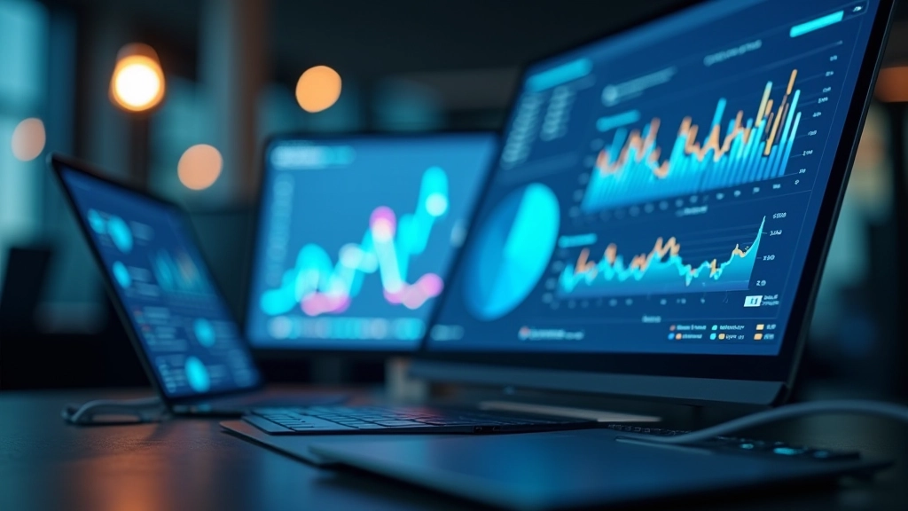 Research data analysis dashboard showing employment statistics, labour market trends, and workforce participation metrics